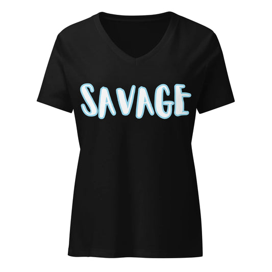 Women’s relaxed v-neck t-shirt-LifessentialsLLC.com
